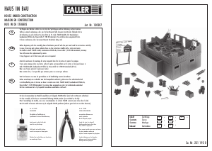 Manual Faller set 130307 H0 House under construction