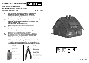 Manual Faller set 130310 H0 North German two-family house