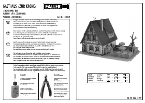 Bedienungsanleitung Faller set 130314 H0 Gasthaus Zur Krone