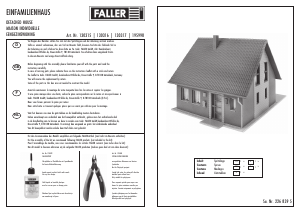Manual Faller set 130316 H0 Detached house