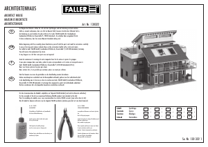 Bedienungsanleitung Faller set 130322 H0 Architektenhaus