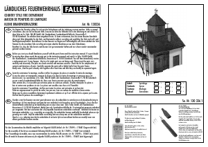 Bedienungsanleitung Faller set 130336 H0 Ländliches Feuerwehrhaus