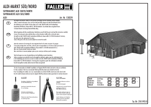 Bedienungsanleitung Faller set 130339 H0 Aldi-Markt Süd/Nord