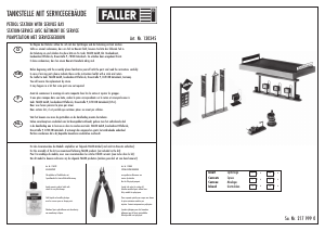 Bedienungsanleitung Faller set 130345 H0 Tankstelle mit Servicegebäude