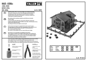 Mode d’emploi Faller set 130393 H0 Maison ‘Siena'