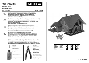 Manual Faller set 130394 H0 Prestige house