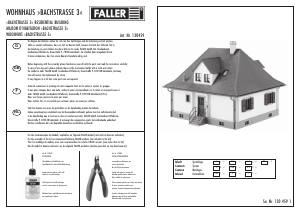 Mode d’emploi Faller set 130459 H0 Maison d'habitation ‘Bachstrasse 3'
