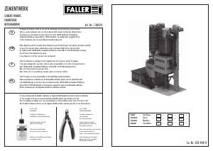 Manual Faller set 130474 H0 Cement works