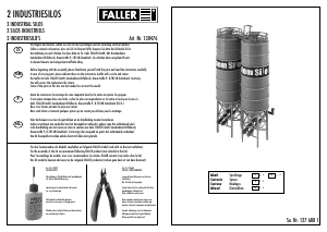 Mode d’emploi Faller set 130476 H0 Deux silos industriels