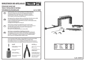 Handleiding Faller set 130487 H0 Pijpleidingen en afvulinstallatie