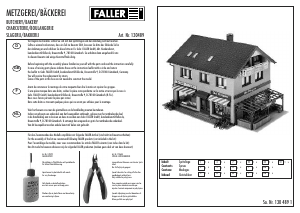 Handleiding Faller set 130489 H0 Slagerij/Bakker