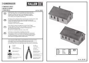Mode d’emploi Faller set 130507 H0 Deux maisons en briques