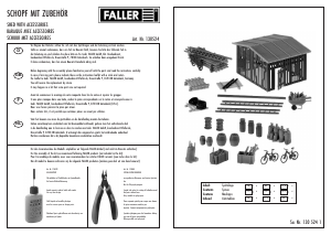 Manual Faller set 130524 H0 Shed with accessories