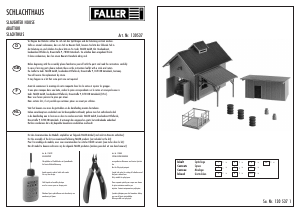 Mode d’emploi Faller set 130537 H0 Abattoir