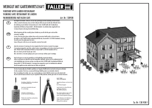 Manual Faller set 130908 H0 Vineyard with garden restaurant