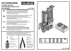 Manual Faller set 130951 H0 Old concrete mixing plant