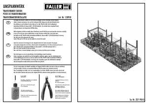 Manual Faller set 130958 H0 Transformer station