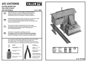 Mode d’emploi Faller set 130961 H0 Vieille usine de ballast