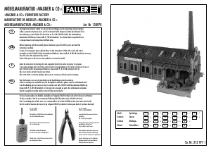 Manual Faller set 130978 H0 Wagner and Co furniture factory