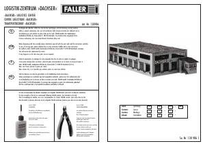 Manual Faller set 130986 H0 Dachser logistics centre