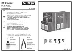 Manual Faller set 130987 H0 High rack warehouse