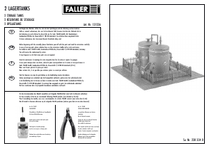 Mode d’emploi Faller set 131236 H0 Deux réservoirs de stockage