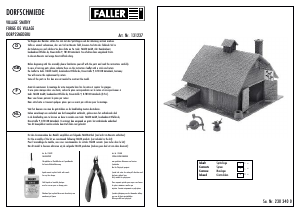 Manual Faller set 131237 H0 Village smithy