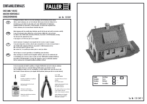 Manual Faller set 131247 H0 One-family house