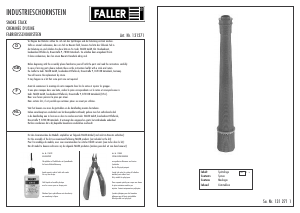 Handleiding Faller set 131271 H0 Fabrieksschoorsteen