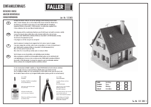 Manual Faller set 131303 H0 Detached house