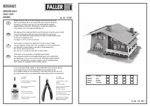 Manual Faller set 131307 H0 Mountain chalet