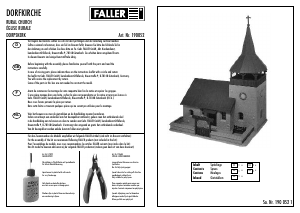 Manual Faller set 190052 H0 Rural church