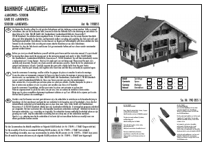 Manual Faller set 190055 H0 Langwies station