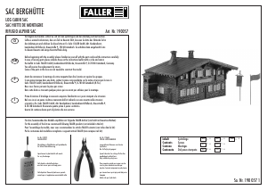 Manual Faller set 190057 H0 Log cabin