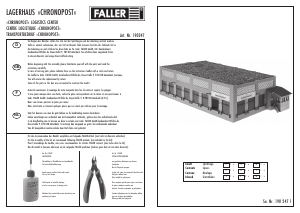 Manual Faller set 190247 H0 Chronopost logistics center