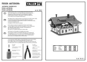 Manual Faller set 190557 H0 Matterhorn boarding house