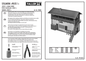 Handleiding Faller set 190606 H0 Seinhuis ‘Poste 1'