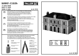 Bedienungsanleitung Faller set 191101 H0 Bahnhof St. Julien