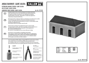 Mode d’emploi Faller set 191102 H0 Aile de gare St. Julien