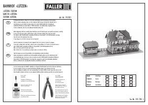Manual Faller set 191701 H0 Lutzen station