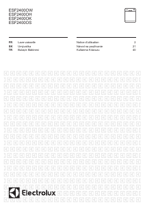 Návod Electrolux ESF2400OW Umývačka riadu