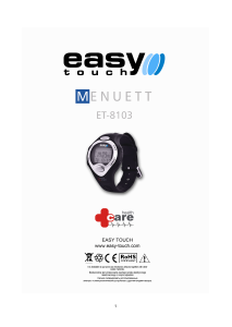 Instrukcja Easy Touch ET-8103 Zegarek sportowy