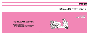 Manual Daelim S3 125 Motoneta