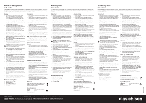 Bedienungsanleitung Clas Ohlson 44-1514 Haarglätter