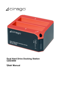 Manual Cirago CDD3000 Hard Drive Dock