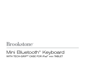 Handleiding Brookstone Mini Bluetooth (iPad Mini) Toetsenbord