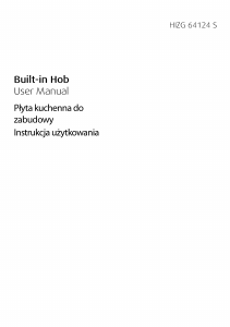 Instrukcja BEKO HIZG 64124 SX Płyta do zabudowy