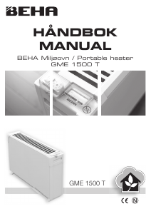 Manual Beha GME 1500 T Heater