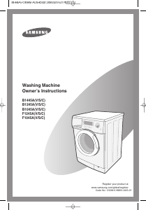 Handleiding Samsung F1245AV Wasmachine