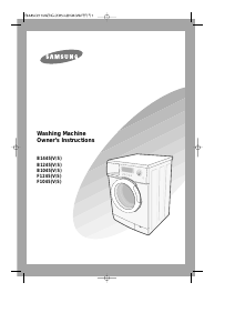 Manual Samsung B1445V Washing Machine